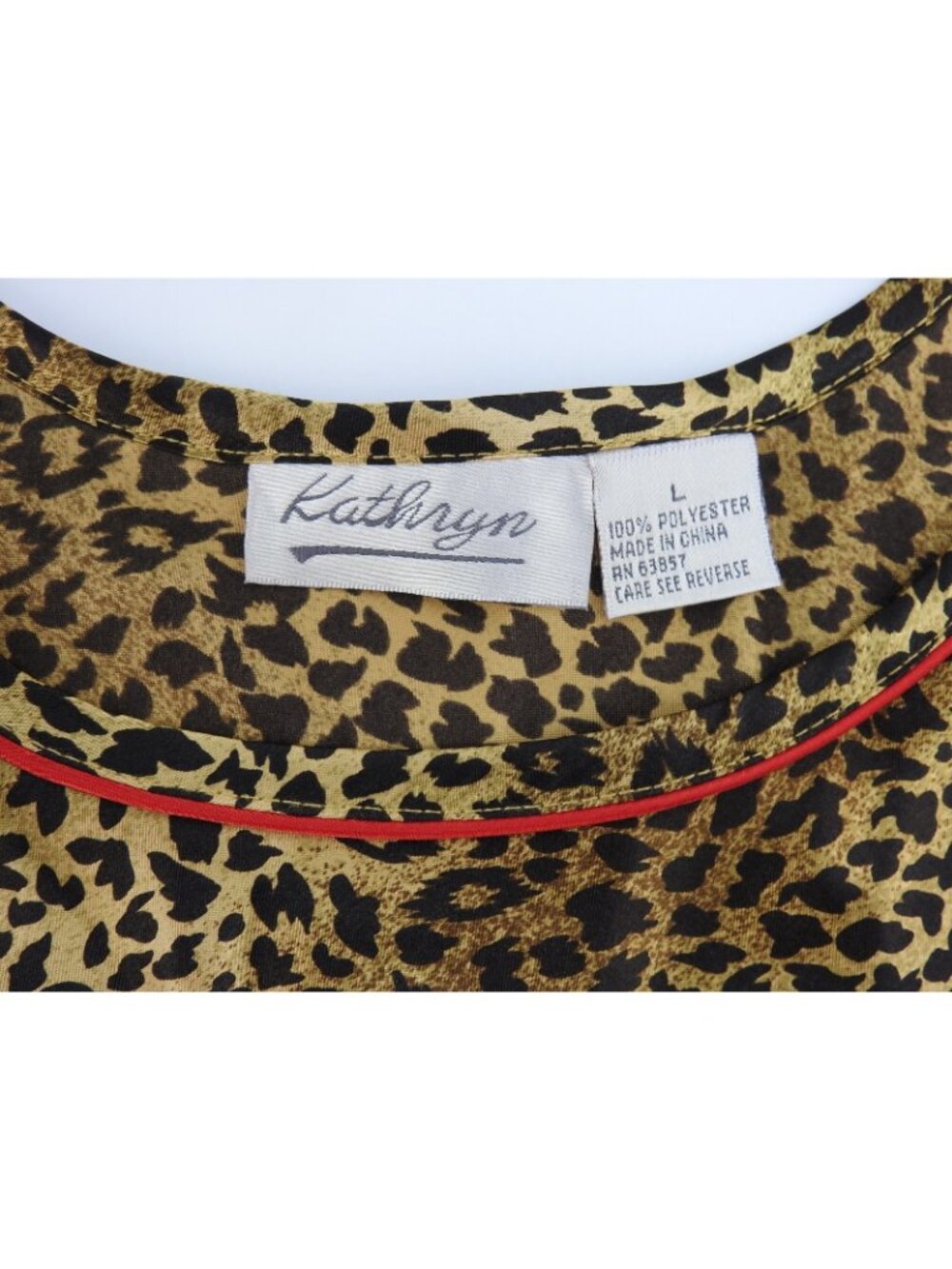 Kathryn Leopard Print Lounge Pajama Set Womens Large NWT Matching Set Tank Top - Picture 5 of 8
